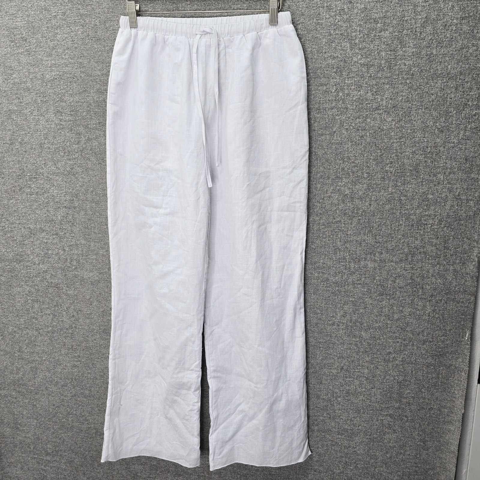 Sndys Linen Pull On Pants, White Size M, Nwt